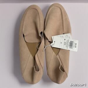 NWT A New Day Blush Pink Suede Leather Loafer Mule Women’s Size 11 Soft